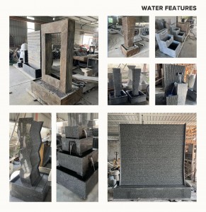 Outdoor Granite Water Wall Fountain for Gardens and Patios