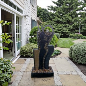 Large Outdoor Granite Water Fountain Hand Carved Garden Decoration for Courtyard