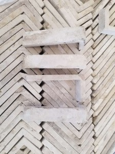 White Clay Corner Bricks Thin Solid Firebricks