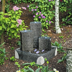 Wholesale Premium Stone Garden Water Fountain Custom-Size Outdoor Granite Ornaments Hand Carved Technique for Villas Gardens