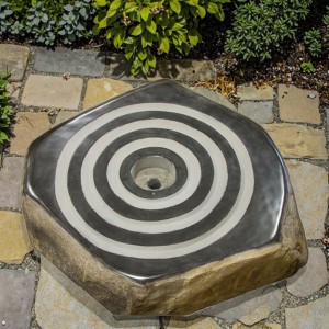 Basalt Water Column Set for Landscape Elegant Fountain Feature for Outdoor Living Space