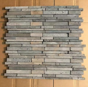 Wholesale Grey Brick Mosaic Wall & Floor Tiles – Modern Industrial Design for Commercial/Residential Use