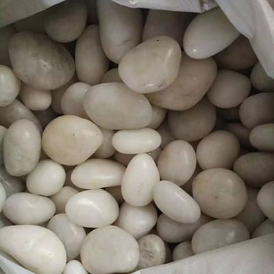 Discount wholesale Corner Kitchen Sink -
 White polished pebble stone – Magic Stone