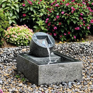 Outdoor Decorative Granite Stone Carving Water Bowl Japanese Money Pot Sink for Hotel Application on Sale