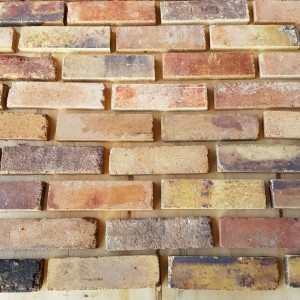 Yellow Slice Solid Bricks Antiqued Wall Decoration for Indoor Outdoor