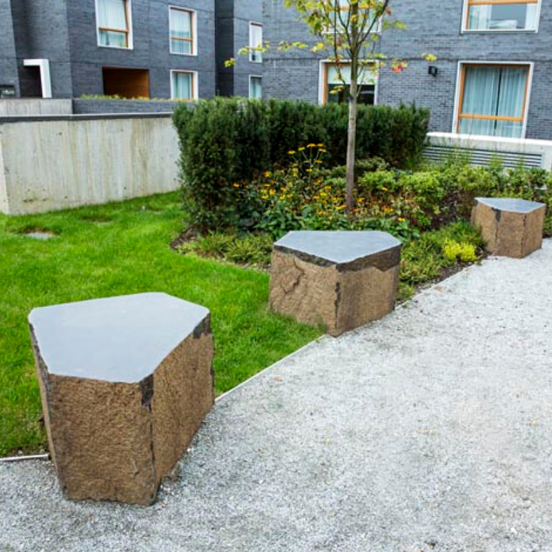 Basalt outdoor table and stool Featured Image