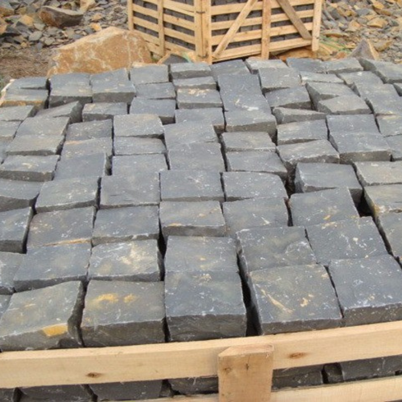 basalt cube paving stone
