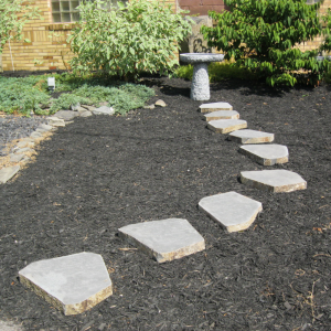 Grey Basalt Stone Step