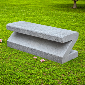 Granite Modern Polished Natural Stone Bench for Garden Yard
