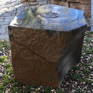 Natural basalt fountain water feature for garden decor