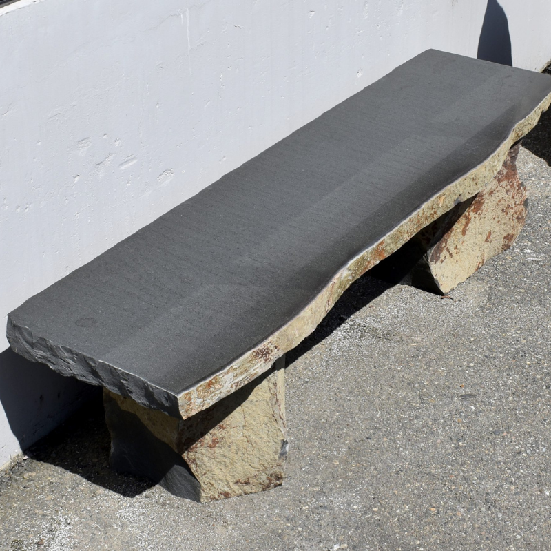black basalt bench
