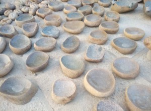 Wholesale cheap price small rock stone pot for decor