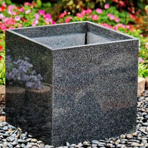 USA hot sale black granite garden container