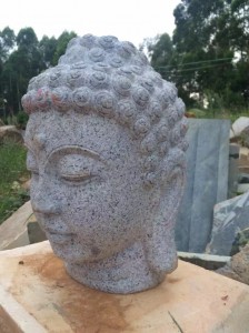 Buddha head marble fountain