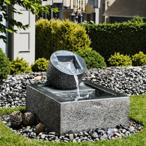 Outdoor Decorative Granite Stone Carving Water Bowl Japanese Money Pot Sink for Hotel Application on Sale