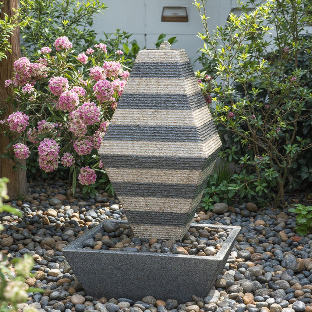 How do you build a backyard granite water feature