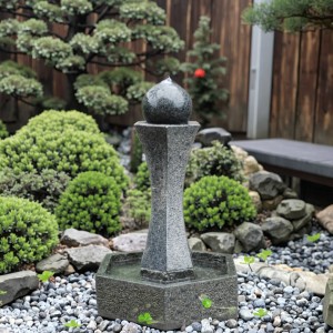 Inkomo Modern Stainless Granite Stone Garden Products Customized Size Fountain for Park Hotel & Villa