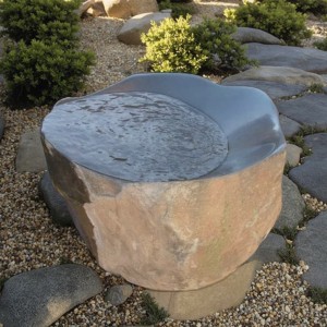 Handcrafted Basalt Water Column Fountain on sale