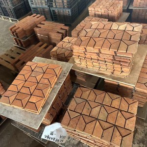 High Quality Mosaic Red Clay Bricks Thin Solid Firebricks for Building Projects