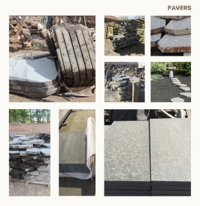 Natural Basalt Stepping Stones for Garden Paths
