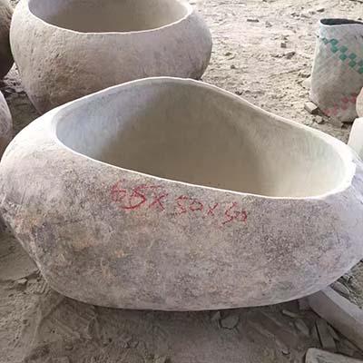 Good Wholesale Vendors Stone Marble Fountain -
 Cheap price cobble stone  planter flower pot – Magic Stone