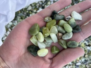 High Polished Green Gravels - Magic Stone