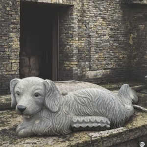 The Stone Dog Lying on its Back Statue, Indoor & Outdoor Decor