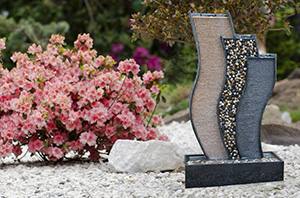 stone lantern in japanes garden