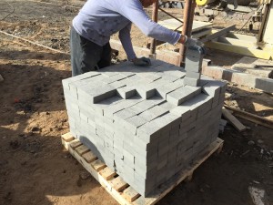 Basalt Cube Stepping Stone