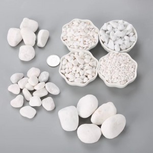 Garden Ornamental Polished Natural Snow White Rock Pebble Stone Gravel for Footway Paving Fish Tank Plants Vase Fillers