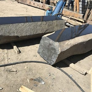 Chinese wholesale Marble Basin -
 Polished surface basalt column bench – Magic Stone