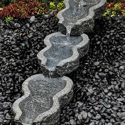 Cheap price Marble Soap Dish -
  Outdoor stone water flow fountain home decor – Magic Stone