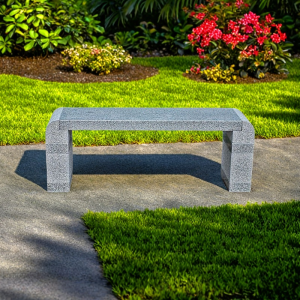 Outdoor cheap price granite stone garden long bench