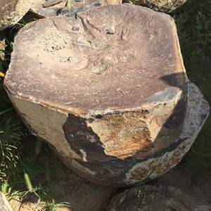 Special Design for Stone Edging -<br />
 Basalt raw material Dish shape natural top - Magic Stone
