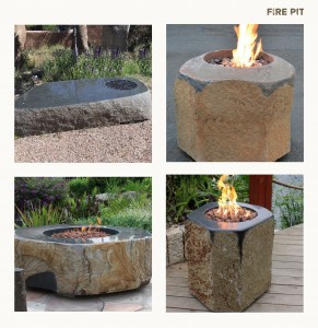 Natural Basalt Fire Pit for Outdoor Spaces
