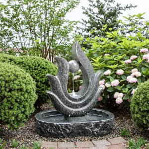 Customizable Small Garden Water Fountains Outdoor Granite Stone Basin for Landscaping Decorations
