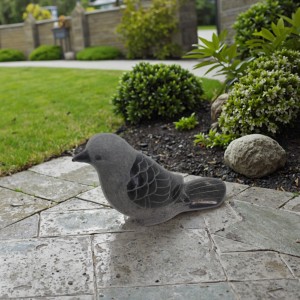 Eco-friendly Outdoor Home Bird Statue Natrual Stone Sculpture with 1-Year Warranty
