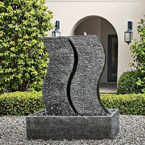 Hand Carved Modern Large Outdoor Granite Stone Water Fountain Customized Size for Hotel or Villa French Style