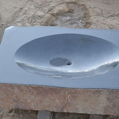 Factory Free sample Hot Stone -
Polished surface basalt basin sink – Magic Stone detail pictures