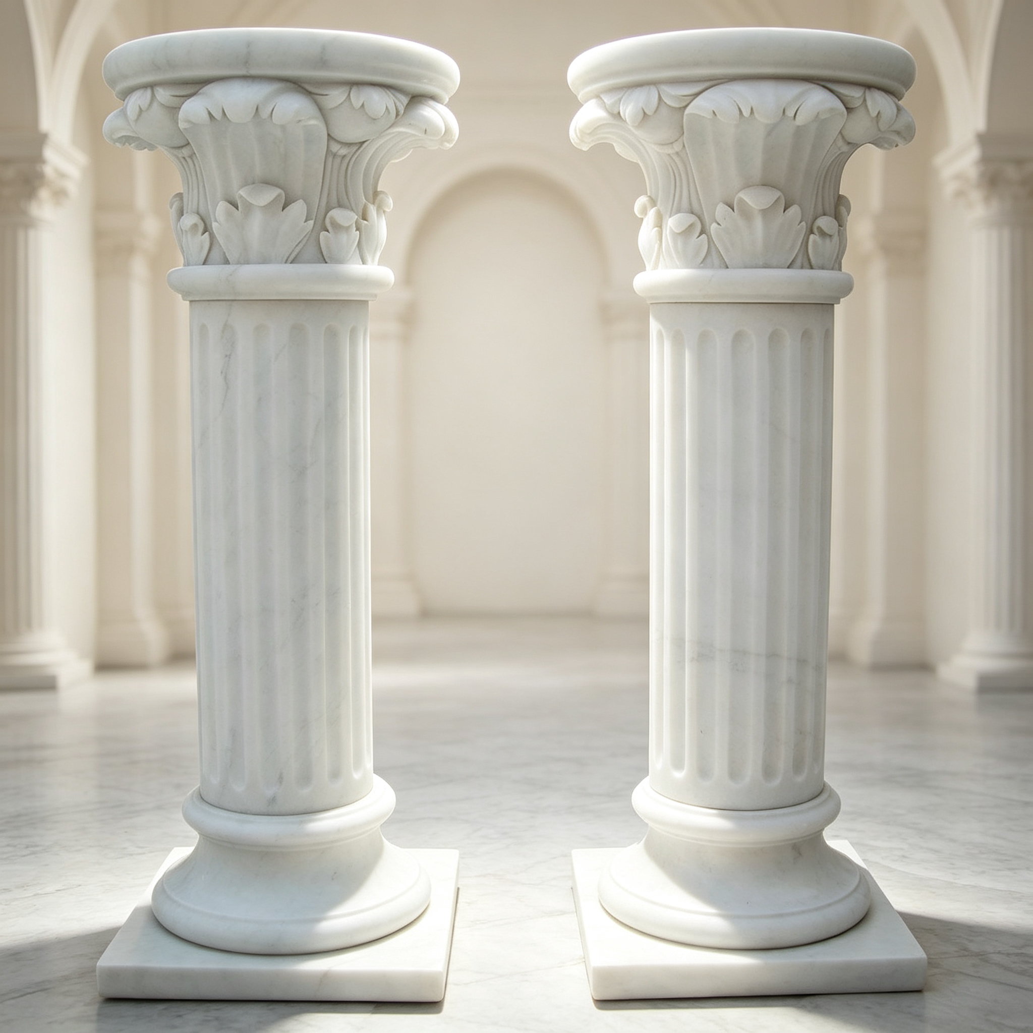 Marble Decorative Roman Columns: Classical Stone Elegance for Timeless Spaces
