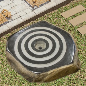 Basalt Water Column Set for Landscape Elegant Fountain Feature for Outdoor Living Space