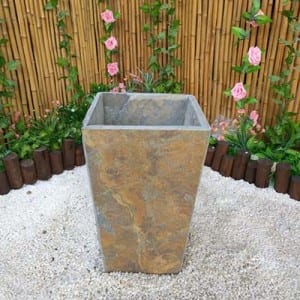 Kuning slate planter Piandel pot kembang for sale