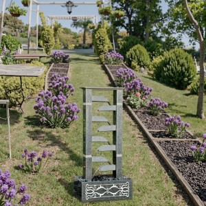Custom Modern Granite Fountain Statue Durable Marble Garden Ornament for Park Hotel & Villa Custom Size Outdoor Use