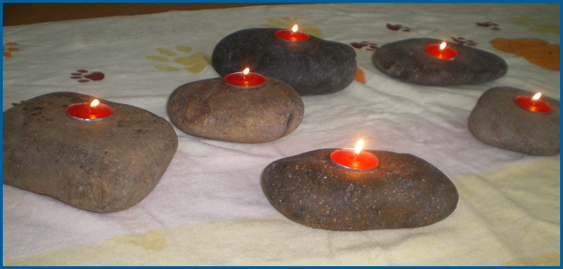 Cobble Stone Candle Holder: Where Nature Meets Warmth