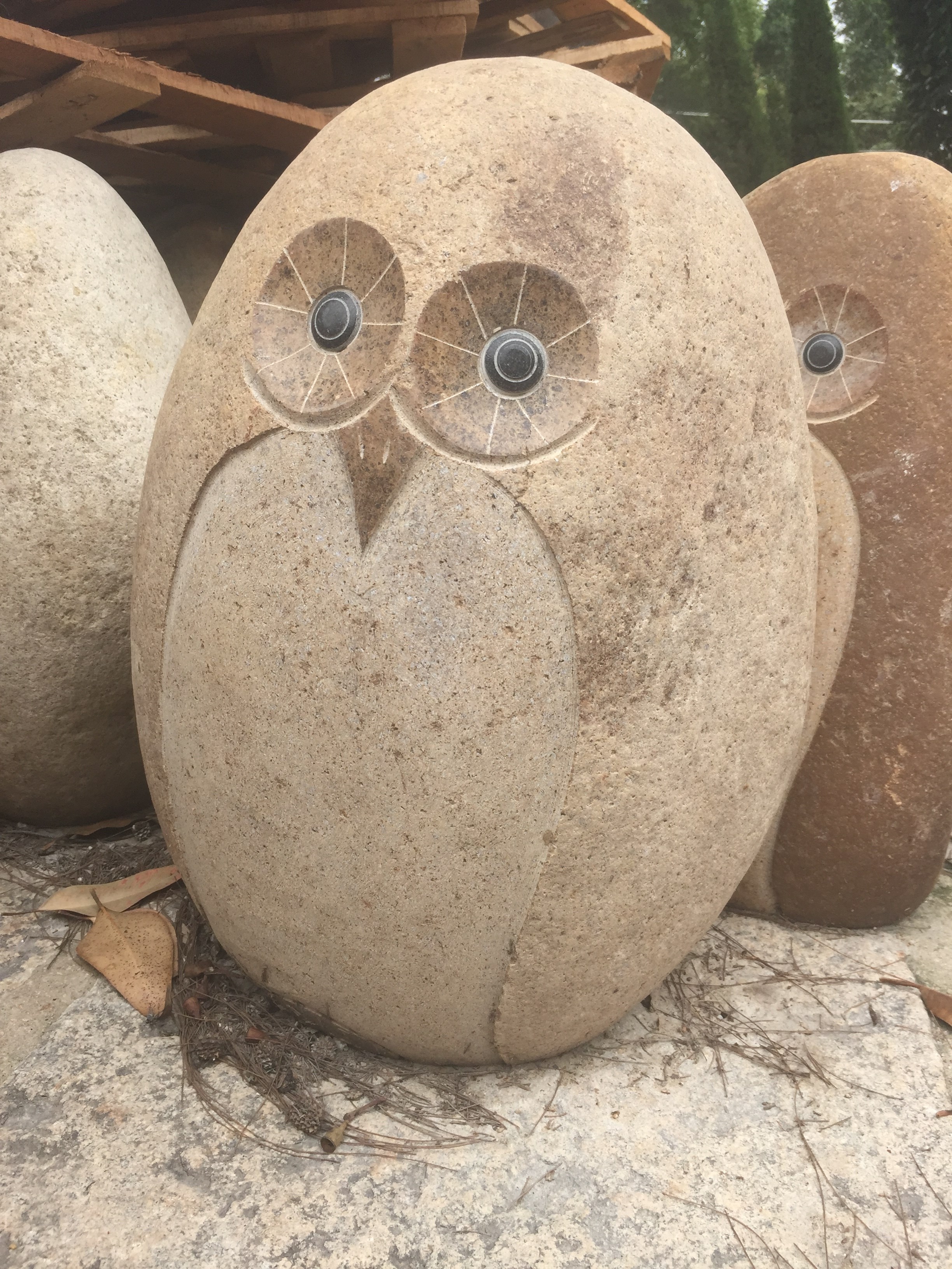 Boulder Owl Sculpture A Fusion of Nature and Artistry