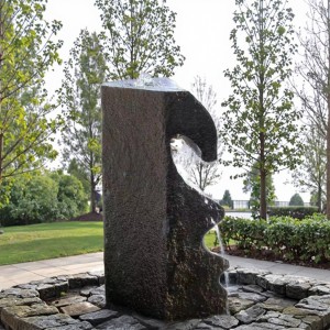 Uniquely Weathered Basalt Column Fountain for Garden Patio Water Feature Highlight