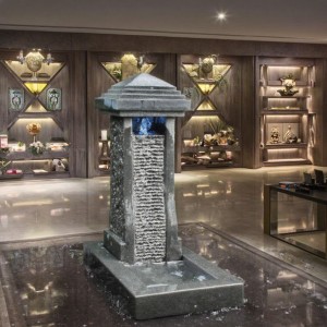 Customized Modern Style Granite Art Stone Fountain Hand Carved for Indoor Hotel Garden Villa Park or Courtyard Decorations