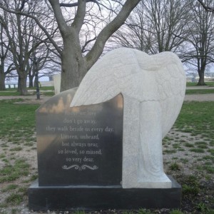 Modern Design Cemetery Marble Angel Tombstone 1-Year Warranty Marble Memorial
