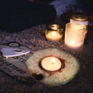 Agate Candle Holder Decorative Natural Stone Tea Light Holder