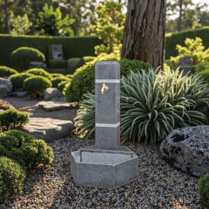 Modern Outdoor Garden Decorative Water Fountain Hand Carved Polished Granite Stone for Courtyard